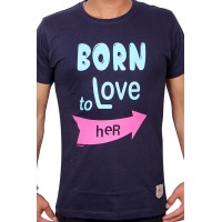 Born to Love Her T-Shirt (Navy)