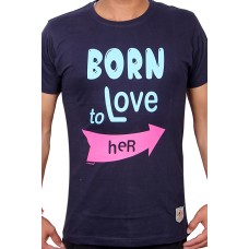 Born to Love Her T-Shirt (Navy)