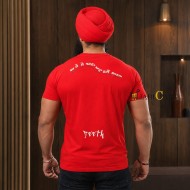PAKKE DHEETH - PUNJABI T-Shirt (RED)