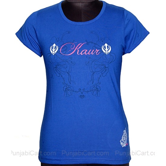 Kaur Khanda T-Shirt (Royal Blue) Kaur Khanda T-Shirt (Royal Blue)