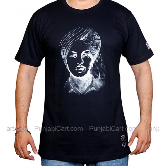 Bhagat Singh T-Shirt (Black)