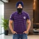 Khanda Stripes T-Shirt (Burgundy)