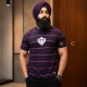 Khanda Stripes T-Shirt (Burgundy)