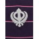 Khanda Stripes T-Shirt (Burgundy)