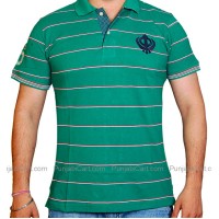 Khanda Stripes T-Shirt (Green)