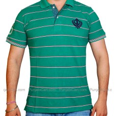 Khanda Stripes T-Shirt (Green)