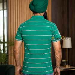 Khanda Stripes T-Shirt (Green)