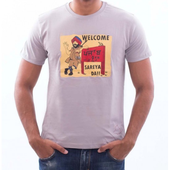 Welcome to Punjab T-Shirt (Grey)