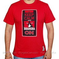 Keep Calm & Bhangra On ( Red )