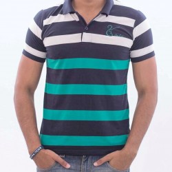 EK ONKAR Polo T-Shirt (Stripes)