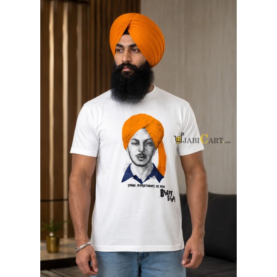 Bhagat Singh T-Shirt (White)