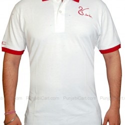 EK ONKAR Polo T-Shirt (White)