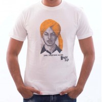 Bhagat Singh T-Shirt (White)