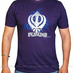 Khanda Punjab T-Shirt (Indigo)