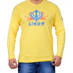 Singh Khanda T-Shirt (Yellow)