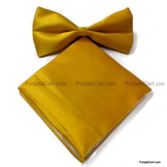 Yellow Bow Tie & Pocket Square