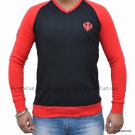 Khanda T-Shirt (Red & Black)