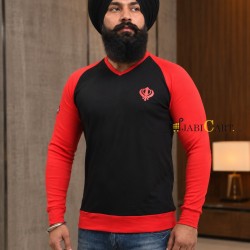 Khanda T-Shirt (Red & Black)