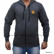 Khanda Zipper Sweatshirt (Dark Grey)