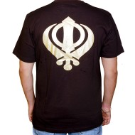 Khanda Round Neck T-Shirt (Black)