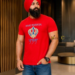 Raj Karega Khalsa T-Shirt (Red)
