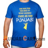 Born Punjabi T-Shirt (Royal Blue)