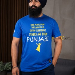 Born Punjabi T-Shirt (Royal Blue)