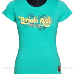 Punjabi Kudi T-Shirt ( Green)