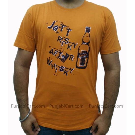 Jatt Risky T-Shirt (Orange)
