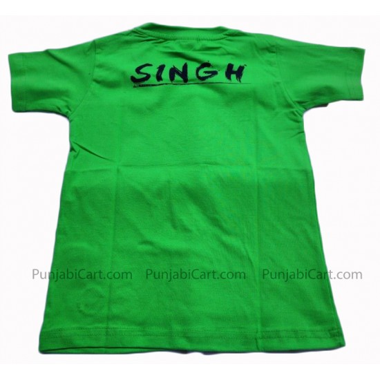 Singh Khanda Kids T-Shirt (Green)