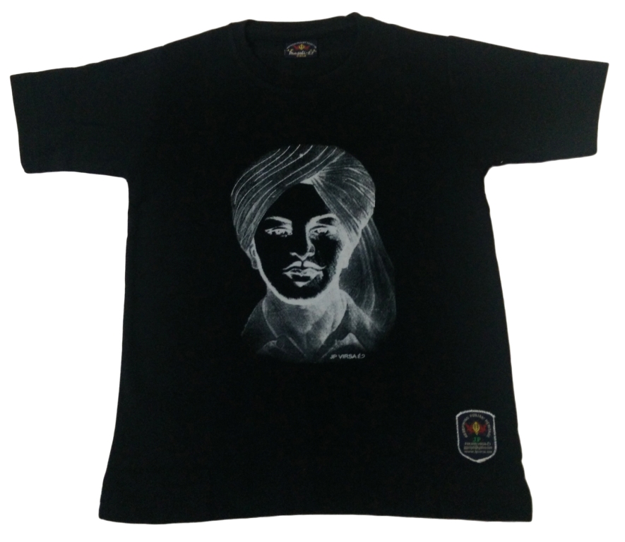 bhagat singh photo t shirt