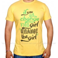 Change the Girl T-Shirt (Lemon)