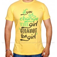 Change the Girl T-Shirt (Lemon)