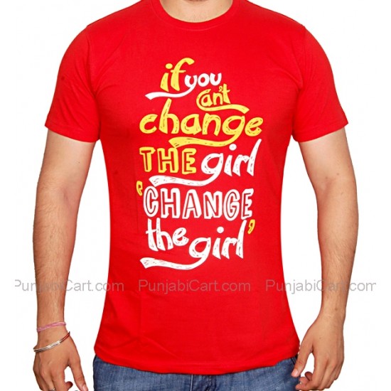 Change the Girl T-Shirt (Red)