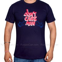 I Don't Care T-Shirt (Navy)