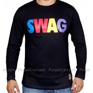 SWAG Full Sleeves T-Shirt (Black)