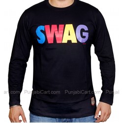 SWAG Full Sleeves T-Shirt (Black)