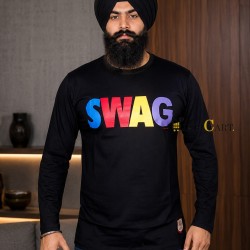SWAG Full Sleeves T-Shirt (Black)