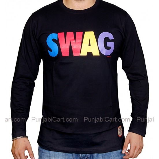 SWAG Full Sleeves T-Shirt (Black)