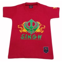 Singh Khanda Kids T-Shirt (Red)