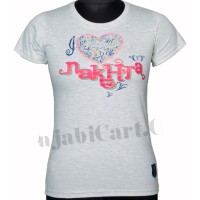 I Love Nakhra T-Shirt (Grey)